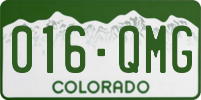 CO license plate 016QMG