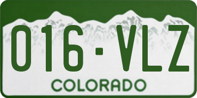 CO license plate 016VLZ