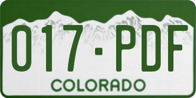 CO license plate 017PDF