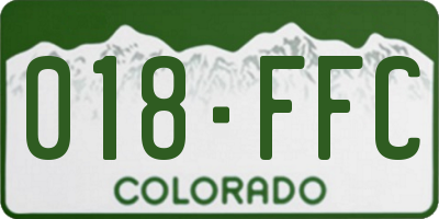 CO license plate 018FFC