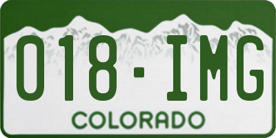 CO license plate 018IMG