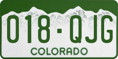 CO license plate 018QJG