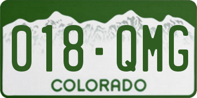 CO license plate 018QMG