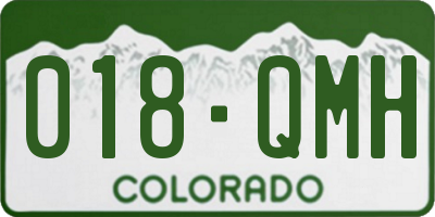CO license plate 018QMH