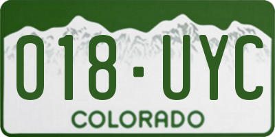 CO license plate 018UYC
