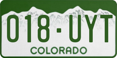 CO license plate 018UYT