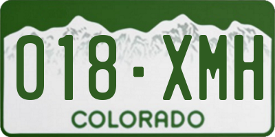 CO license plate 018XMH