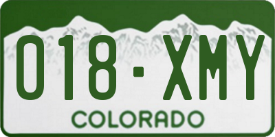 CO license plate 018XMY
