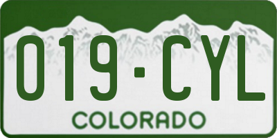 CO license plate 019CYL