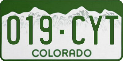 CO license plate 019CYT