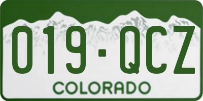 CO license plate 019QCZ