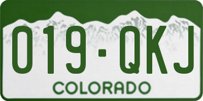 CO license plate 019QKJ