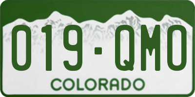 CO license plate 019QMO