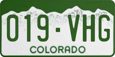 CO license plate 019VHG