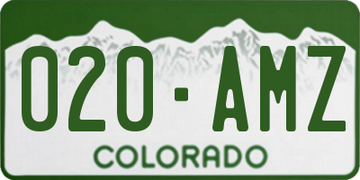 CO license plate 020AMZ