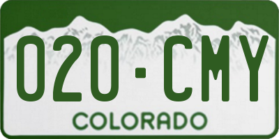 CO license plate 020CMY