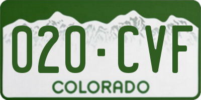 CO license plate 020CVF