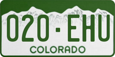 CO license plate 020EHU