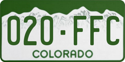 CO license plate 020FFC