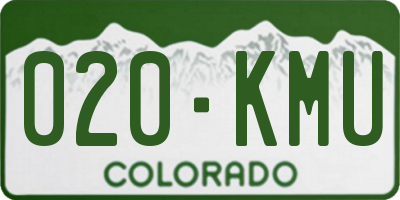 CO license plate 020KMU