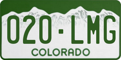 CO license plate 020LMG