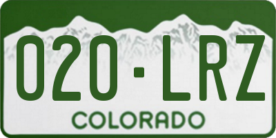 CO license plate 020LRZ