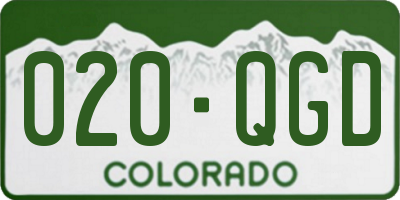CO license plate 020QGD