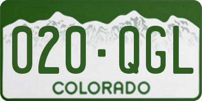 CO license plate 020QGL