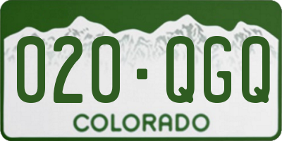 CO license plate 020QGQ