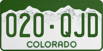CO license plate 020QJD