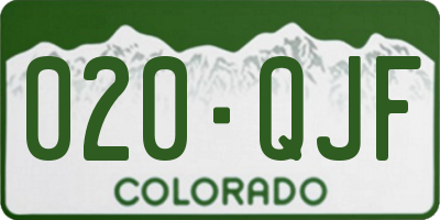 CO license plate 020QJF