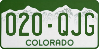 CO license plate 020QJG