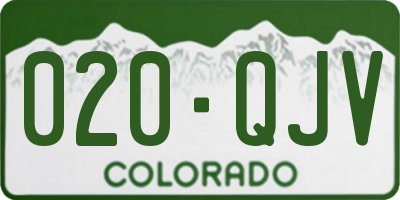 CO license plate 020QJV