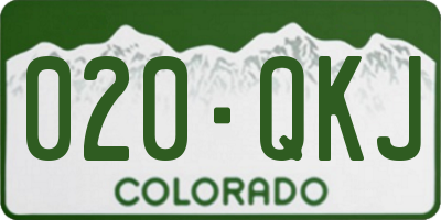 CO license plate 020QKJ