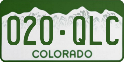 CO license plate 020QLC