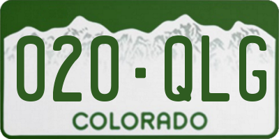 CO license plate 020QLG