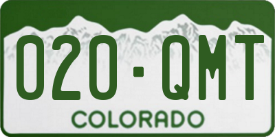 CO license plate 020QMT