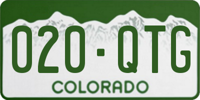 CO license plate 020QTG