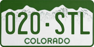 CO license plate 020STL