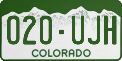 CO license plate 020UJH