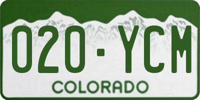 CO license plate 020YCM