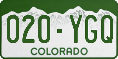 CO license plate 020YGQ