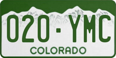CO license plate 020YMC