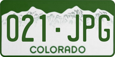 CO license plate 021JPG