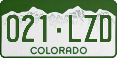 CO license plate 021LZD