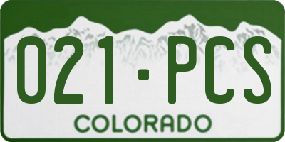 CO license plate 021PCS