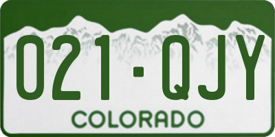 CO license plate 021QJY