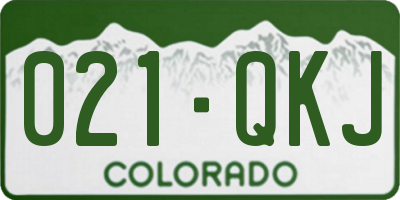 CO license plate 021QKJ