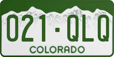 CO license plate 021QLQ