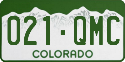CO license plate 021QMC